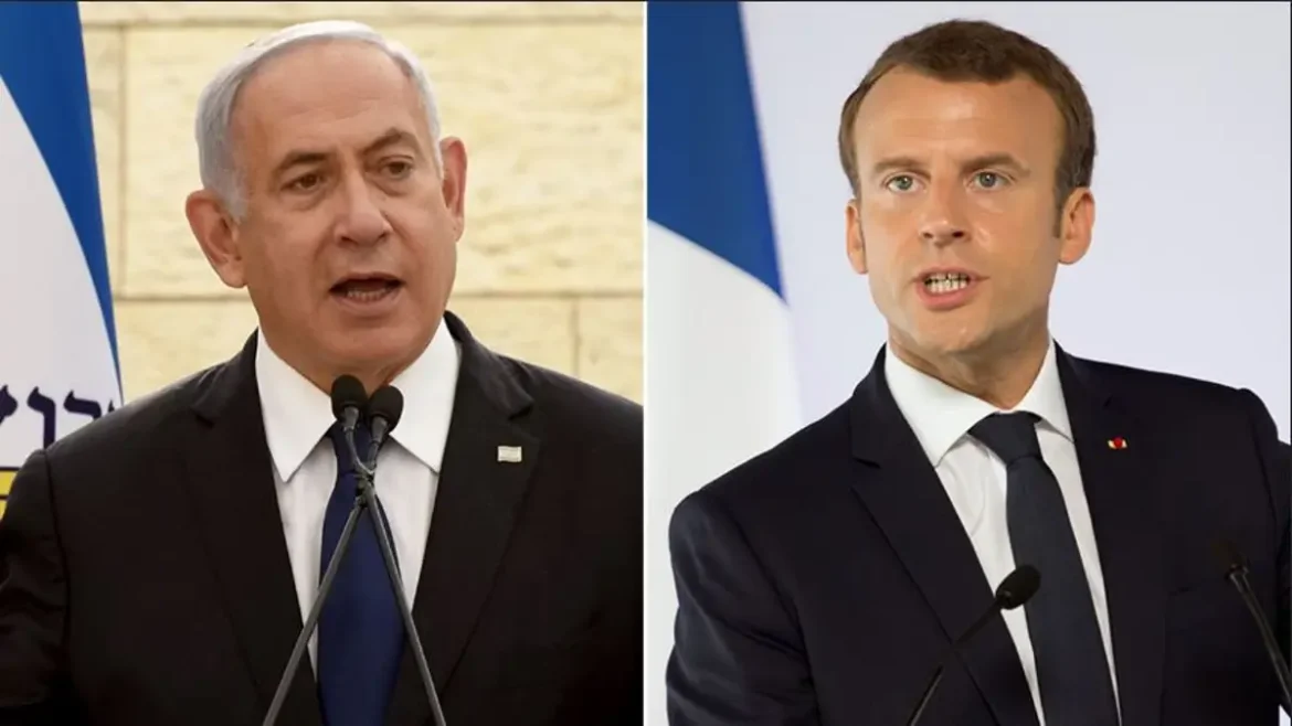 Netanyahu Slams French President Over Halting Ammunition Deliveries